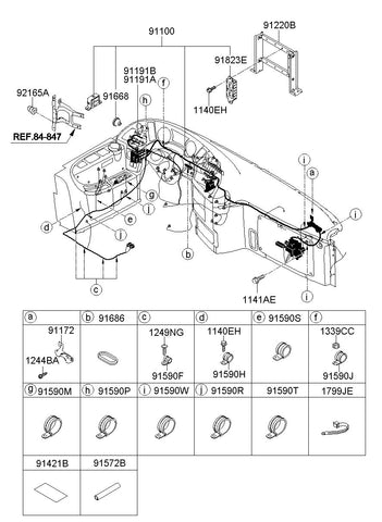 WIRING ASSY-SWITCH PNL <br>91180-8D051, <br>911808D051, <br>91180 8D051 <br>(Original, New)