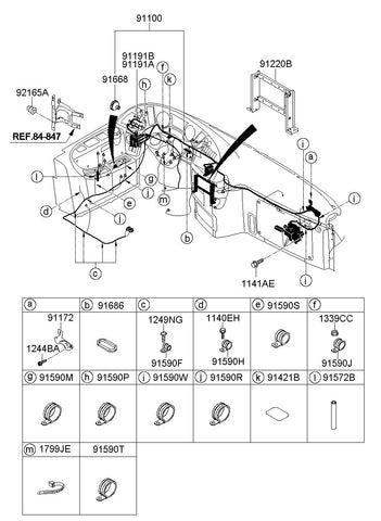 WIRING ASSY-SWITCH PNL <br>91182-8D250, <br>911828D250, <br>91182 8D250 <br>(Original, New)