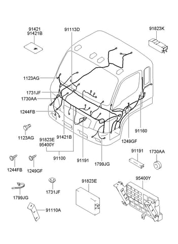 BOX ASSY-RELAY <br>95400-5H000, <br>954005H000, <br>95400 5H000 <br>(Original, New)