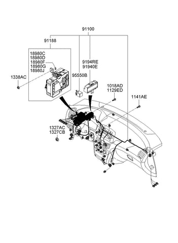 RELAY BOX-MAIN <br>91940-3K070, <br>919403K070, <br>91940 3K070 <br>(Original, New)