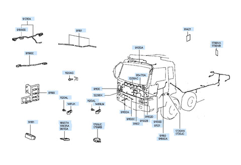 RELAY & FUSE BOX ASSY <br>95470-7A000, <br>954707A000, <br>95470 7A000 <br>(Original, New)