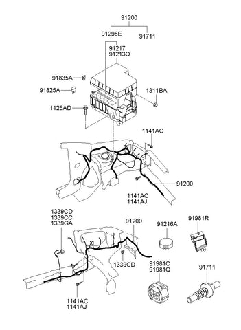 BOX ASSY-FUSE & RELAY 91298-17000 9129817000 91298 17000