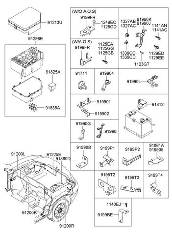 BOX ASSY-FUSE&RELAY 91490-2E010 914902E010 91490 2E010