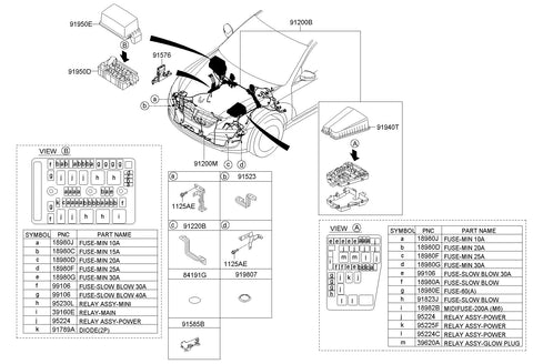 UPPER COVER-FUSE & RELAY ENG <br>91943-3N130, <br>919433N130, <br>91943 3N130 <br>(Original, New)