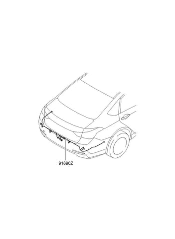 WIRING HARNESS-BWS EXT <br>91840-B1520, <br>91840B1520, <br>91840 B1520 <br>(Original, New)