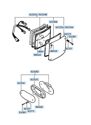 LAMP ASSY-FRONT COMBINATIONRH <br>92302-86301, <br>9230286301, <br>92302 86301 <br>(Original, New)