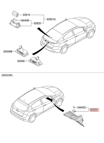 LAMP ASSY-GLOVE BOX 92620-A6000 (Original, New)