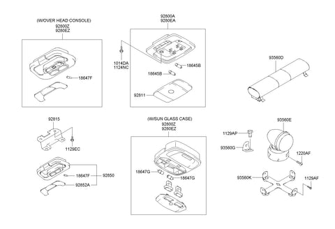 LAMP ASSY-ROOM <br>92820-38500LT, <br>9282038500LT, <br>92820 38500LT <br>(Original, New)