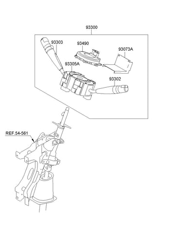 SWITCH ASSY-MULTIFUNCTION <br>93300-6C400, <br>933006C400, <br>93300 6C400 <br>(Original, New)