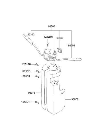 SWITCH ASSY-MULTIFUNCTION <br>93300-55300, <br>9330055300, <br>93300 55300 <br>(Original, New)