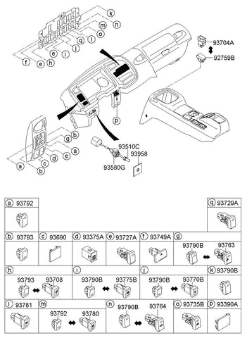 SWITCH ASSY-PTO <br>93763-6C000, <br>937636C000, <br>93763 6C000 <br>(Original, New)