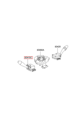 SWITCH ASSY-LIGHTING & T/SIG 93410-4F000 (Original, New)