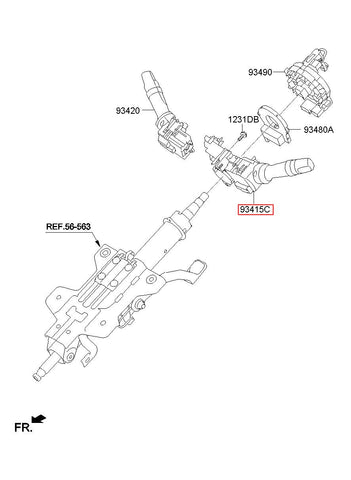 SWITCH ASSY-LIGHTING & T/SIG 93410-3S011 (Original, New)