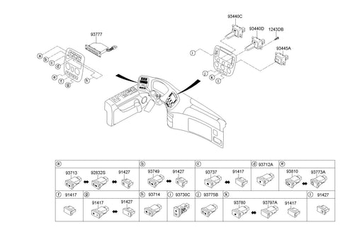 SWITCH ASSY-POWER ECONOMY <br>93749-8K000, <br>937498K000, <br>93749 8K000 <br>(Original, New)