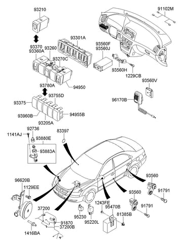 SWITCH ASSY-LPG <br>93210-3K010HZ, <br>932103K010HZ, <br>93210 3K010HZ <br>(Original, New)