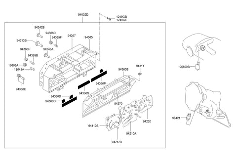 GAUGE ASSY-FUEL & TEMPERATURE <br>94401-M3000, <br>94401M3000, <br>94401 M3000 <br>(Original, New)