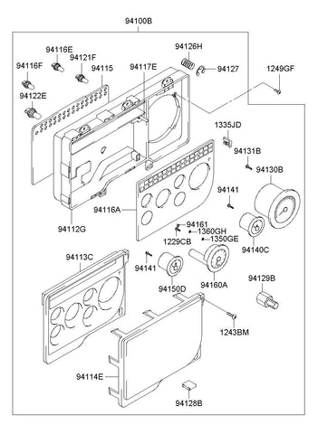 GAUGE ASSY-TEMPERATURE & OIL <br>94140-7D300, <br>941407D300, <br>94140 7D300 <br>(Original, New)