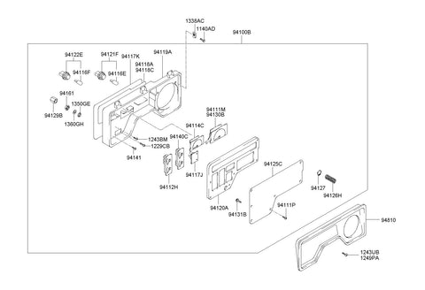 GAUGE ASSY-TEMPERATURE & OIL <br>94140-8A000, <br>941408A000, <br>94140 8A000 <br>(Original, New)