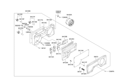 GAUGE ASSY-TACHOMETER <br>94130-8A900, <br>941308A900, <br>94130 8A900 <br>(Original, New)