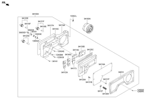 GAUGE-AIR <br>94160-8A000, <br>941608A000, <br>94160 8A000 <br>(Original, New)