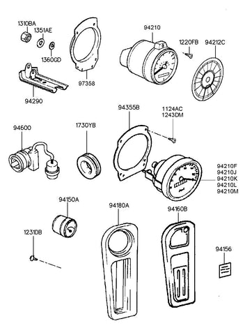 GAUGE ASSY-TEMPERATURE <br>94155-87501, <br>9415587501, <br>94155 87501 <br>(Original, New)