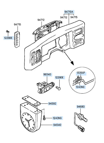 GAUGE PNL-INSTR <br>94710-83620, <br>9471083620, <br>94710 83620 <br>(Original, New)