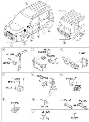CAMERA ASSY-BACK VIEW 95760-2K200I7 957602K200I7 95760 2K200I7