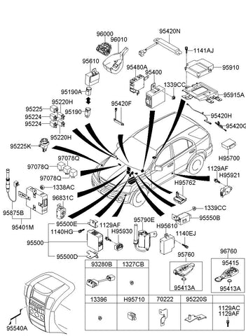 TRANSMITTER-KEYLESS <br>95430-3E502, <br>954303E502, <br>95430 3E502 <br>(Original, New)