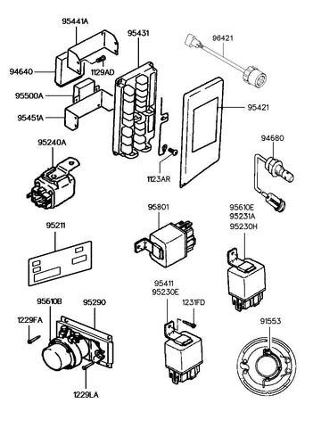 RELAY & FUSE ASSY <br>95411-8A006, <br>954118A006, <br>95411 8A006 <br>(Original, New)