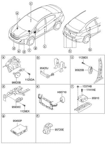 UNIT ASSY-MEMORY POWER SEAT <br>95450-A7000, <br>95450A7000, <br>95450 A7000 <br>(Original, New)