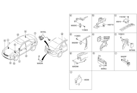 MODULE ASSY-AIR BAG CONTROL <br>95910-1M200, <br>959101M200, <br>95910 1M200 <br>(Original, New)