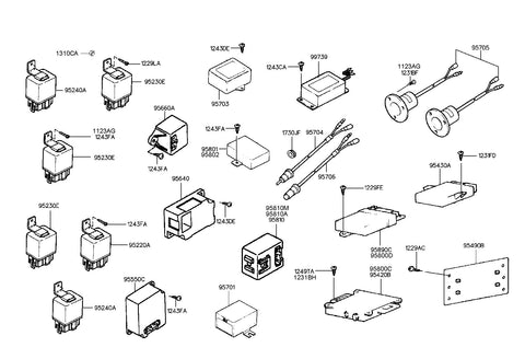 RELAY ASSY-WATER LEVEL <br>95660-73010, <br>9566073010, <br>95660 73010 <br>(Original, New)