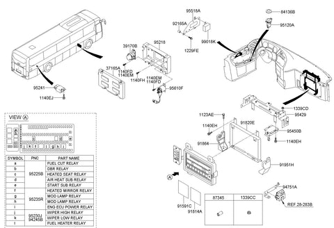 BOX ASSY-BATTERY RELAY 95269-8D500 952698D500 95269 8D500