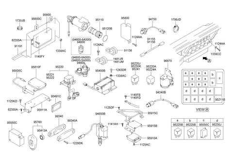 RELAY ASSY-POWER <br>95241-8A000, <br>952418A000, <br>95241 8A000 <br>(Original, New)