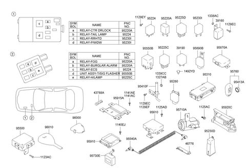 TRANSMITTER ASSY <br>95430-3D301, <br>954303D301, <br>95430 3D301 <br>(Original, New)