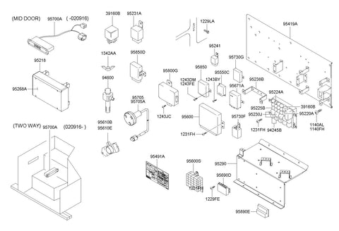 RELAY ASSY-MEMORY BUZZER <br>95730-8C400, <br>957308C400, <br>95730 8C400 <br>(Original, New)