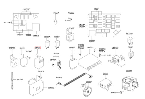 TIMER ASSY-RR HEATED 95430-22002 (Original, New)