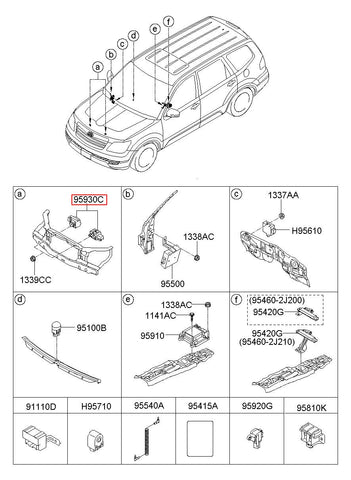 SENSOR ASSY-FRONT IMPACT 95920-2J100 (Original, New)