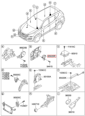 SENSOR ASSY-SIDE IMPACT 95920-2W050 (Original, New)