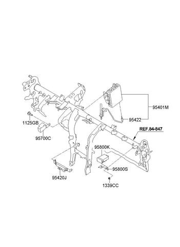 ANTENNA ASSY-KEYLESS ENTRY 95411-3W000 954113W000 95411 3W000