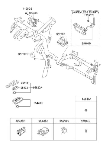 CASE ASSY-TRANSMITTER <br>95431-1M000WK, <br>954311M000WK, <br>95431 1M000WK <br>(Original, New)