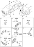 ULTRASONIC SENSOR ASSY-P.A.S [ORIGINAL] 95720-B1100YW6 95720B1100YW6 95720 B1100YW6