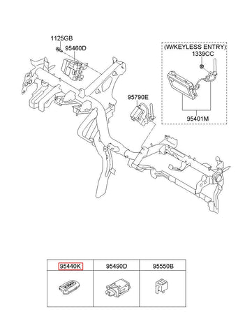 FOB-SMART KEY 95440-1M010 (Original, New)