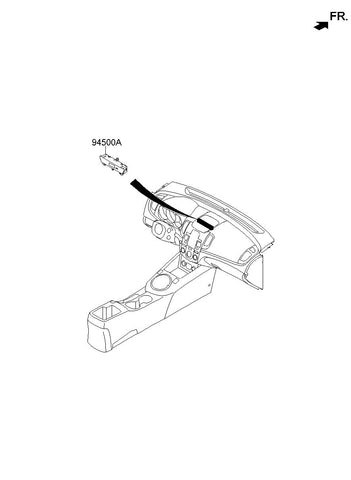 CLOCK ASSY-DIGITAL <br>94500-1M200, <br>945001M200, <br>94500 1M200 <br>(Original, New)