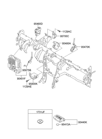 MODULE ASSY-SMART KEY <br>95480-2P000, <br>954802P000, <br>95480 2P000 <br>(Original, New)