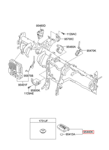 FOB-SMART KEY 95440-2P050CA (Original, New)