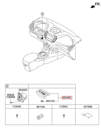 FOB-SMART KEY 95440-2W500 (Original, New)