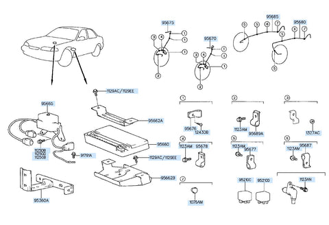 SENSOR-ABS FR WHEEL ,RH <br>95675-34502, <br>9567534502, <br>95675 34502 <br>(Original, New)