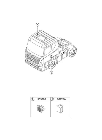 MICROPHONE-HANDSFREE <br>96575-7N000, <br>965757N000, <br>96575 7N000 <br>(Original, New)