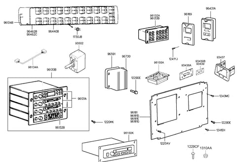 PANEL-DOOR SWITCH <br>93437-8A600, <br>934378A600, <br>93437 8A600 <br>(Original, New)